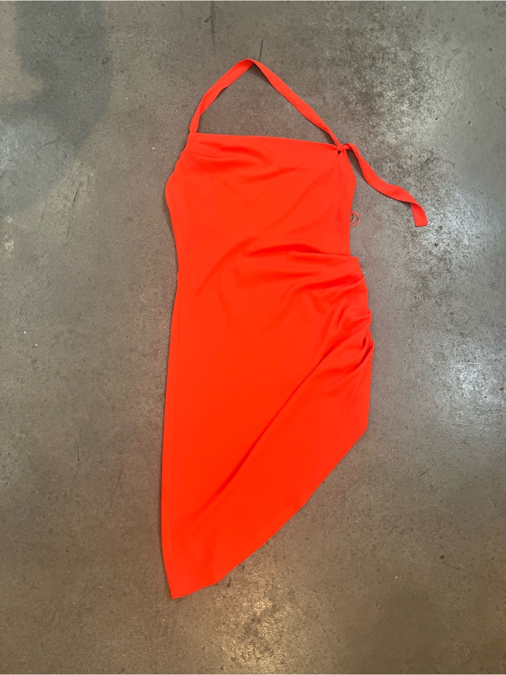 Amanda Uprichard Vibrant Red One-Shoulder Asymmetrical Dress